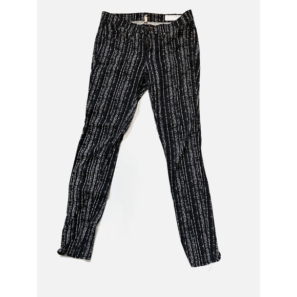 Rag AND BONE  black and white verticals striped Jean leggings in size 27. - Picture 1 of 5